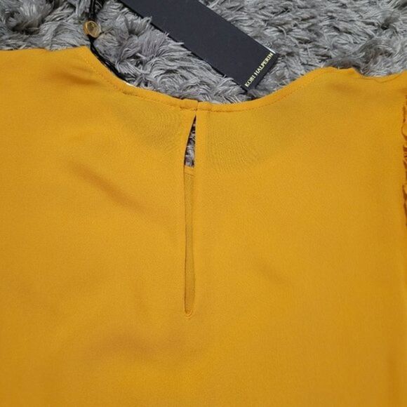 Kobi Halperin | Krissy Beaded Ruffled Silk Blouse - Picture 7 of 9